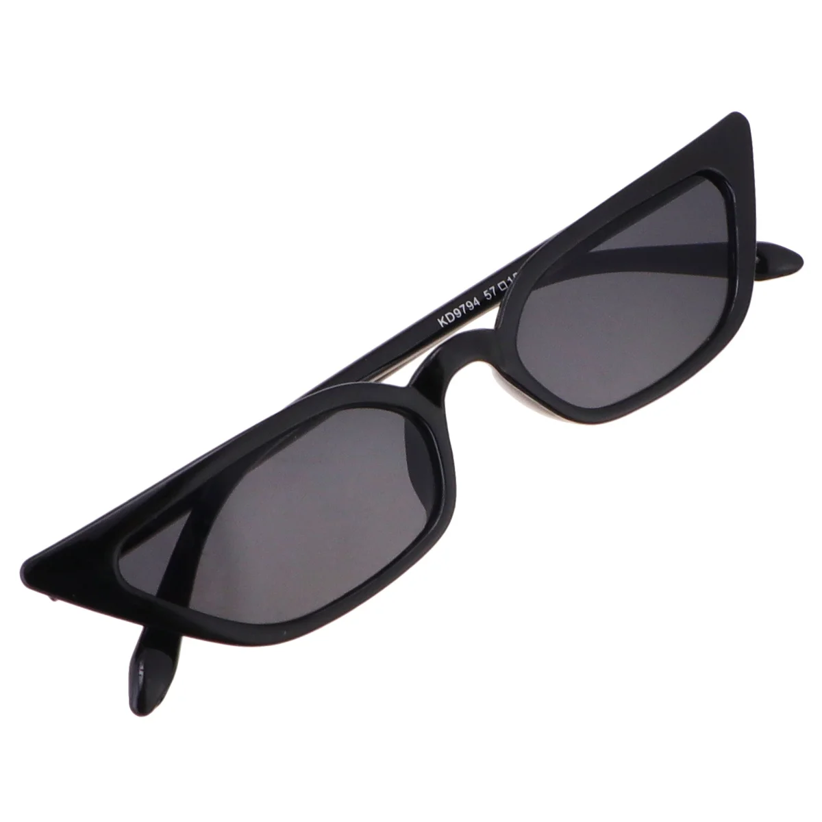 

2Pcs Small Frame Cat Eye Sunglasses Black Uv400 Protection Lightweight Fashion Eyewear Outdoor Party Accessory