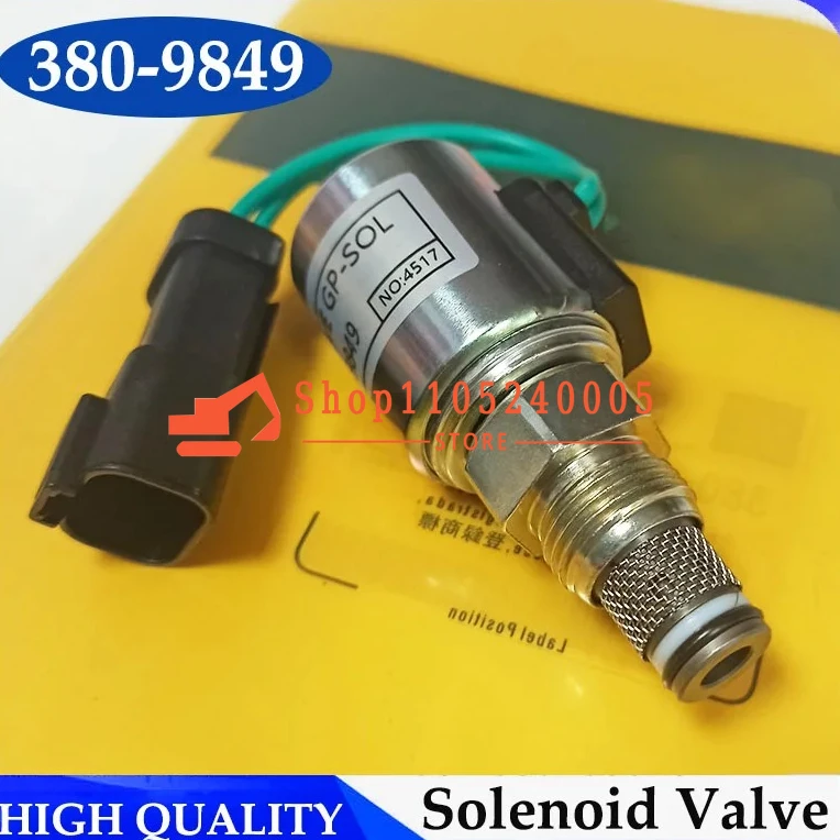 Válvula Solenoide 380-9849 de alta calidad 3809849 para piezas de maquinaria de construcción D5R D10R D10T D11T D5M D5N D5R D7R
