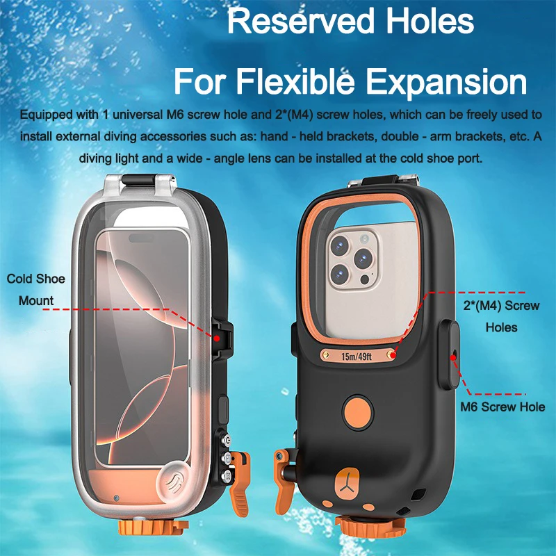 

Super - Cute Capybara - Inspired 15 - Meter Bluetooth Diving Phone Case: Fits All 6.9 - Inch and Smaller Phones