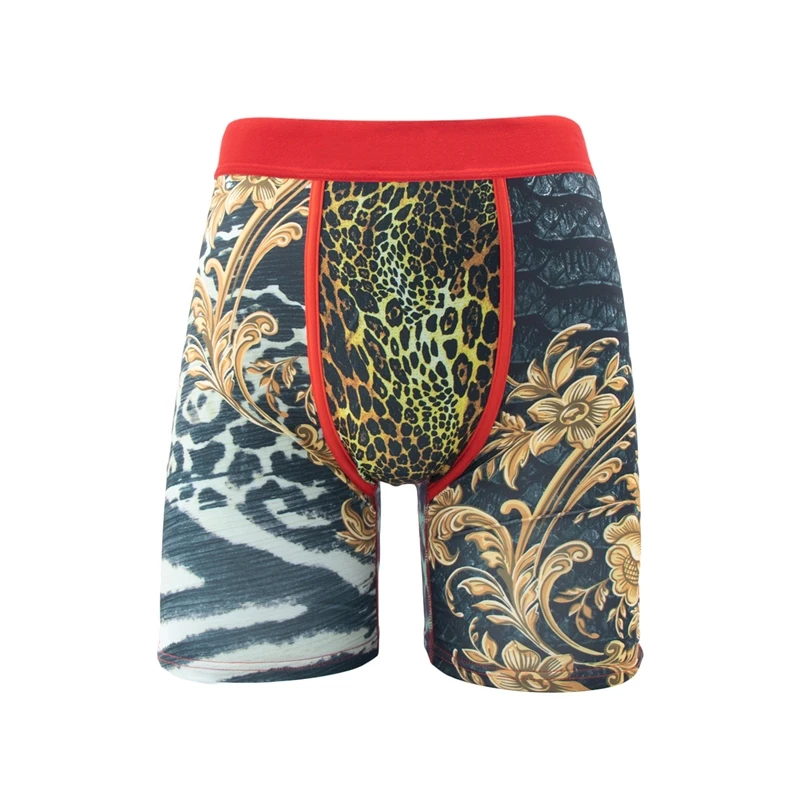 Sexy Men Underwear Boxers Cueca Male Panties Lingerie Men Underpants Boxershorts Plus Size Breathable Printed Man Boxer Briefs