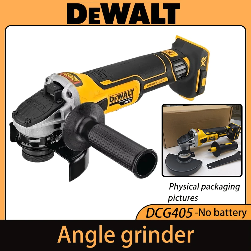 

DEWALT DCG405 125mm flat head angle grinder bare machine tool cutting machine 18V lithium battery brushless tools