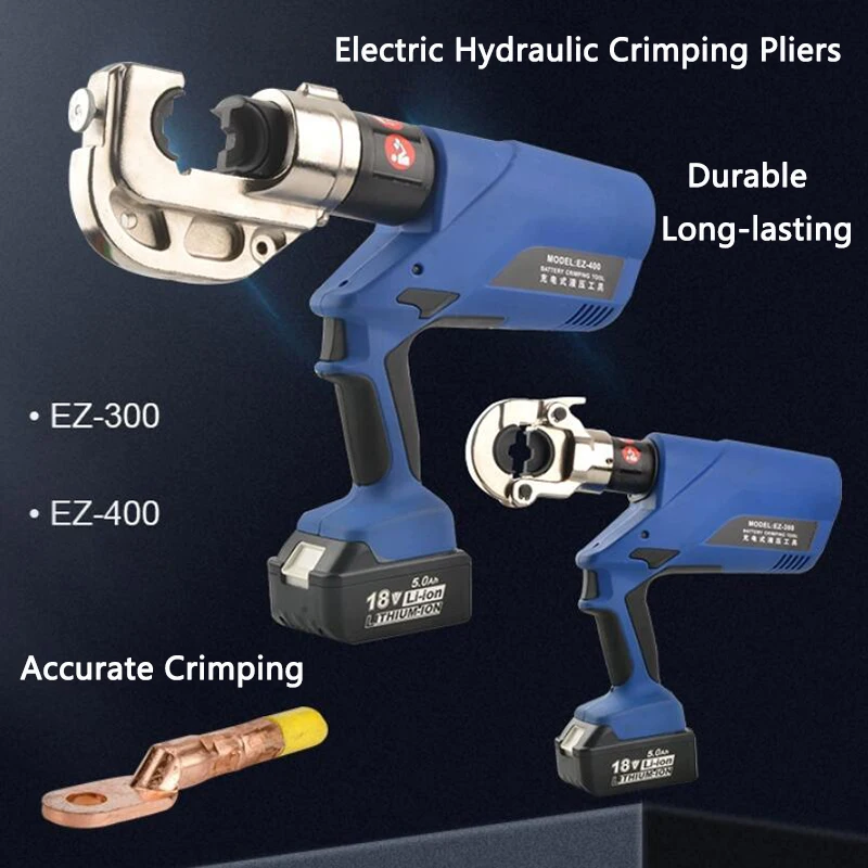 

Electric Hydraulic Crimping Pliers EZ-400 Copper Aluminum Terminal Crimping machine 10-400mm2 Portable Cable Crimping Pliers