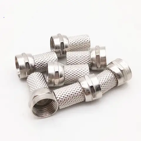 20/50/100PCS, New Copper Twist On RG6 F Type Cable Connector Plugs High Quality Connector for TV Satellite Antenna Coax Cable F