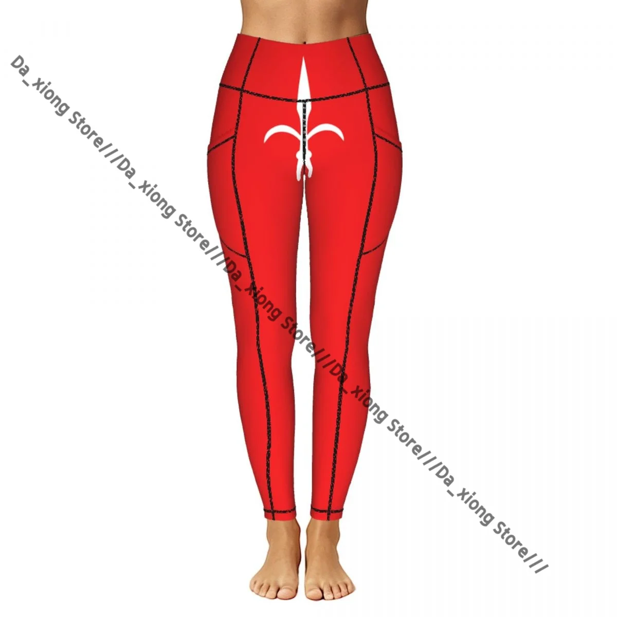 Casual Ladies Yoga Leggings Free Territory Trieste Flag High Waist Outdoor Jogging Pants