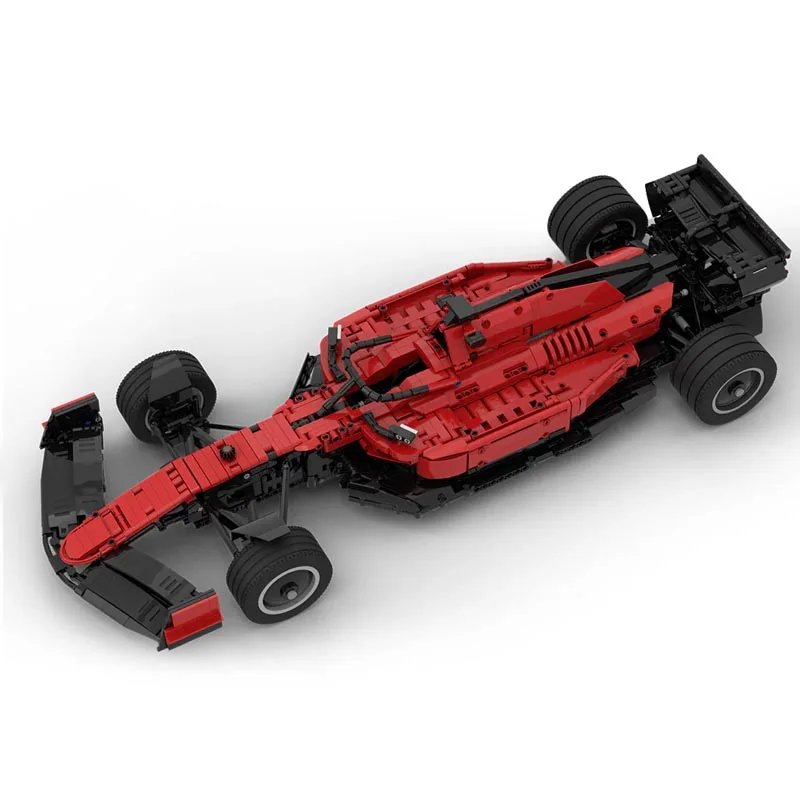 New MOC-138981 W14 And MOC-138621 SF23 scale 1:8 SuperRace Car Model Buiding Creators Block Bricks Toys Kids Birthday Gifts