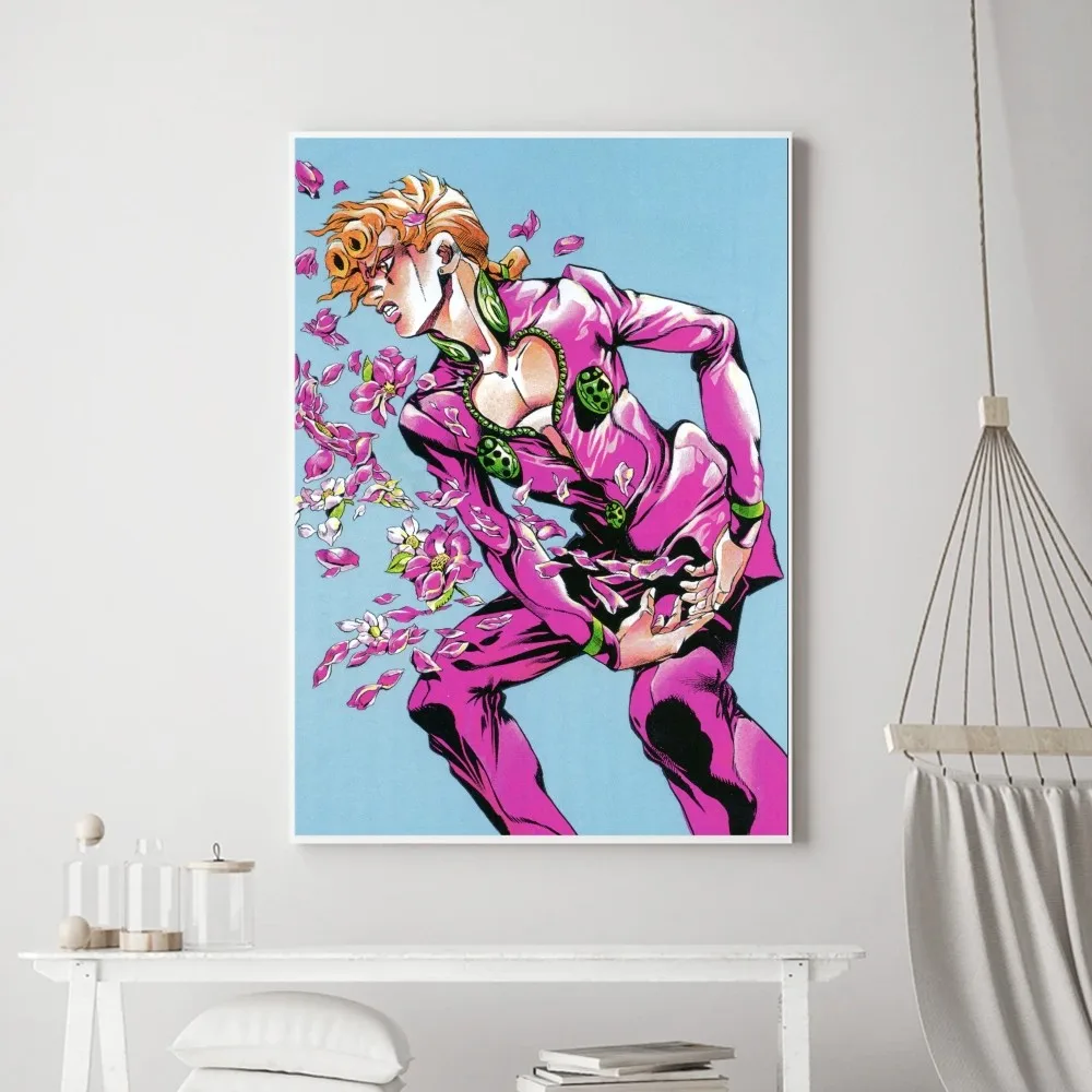 Anime JoJos Bizarre Adventure Poster Prints Poster Wall Painting Bedroom Living Room Wall Bar Restaurant Sticker Small