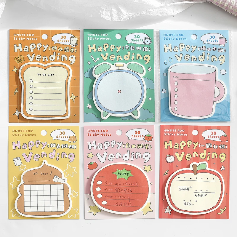 

12packs/LOT Beautiful vending machine series cute lovely retro decorative paper memo pad