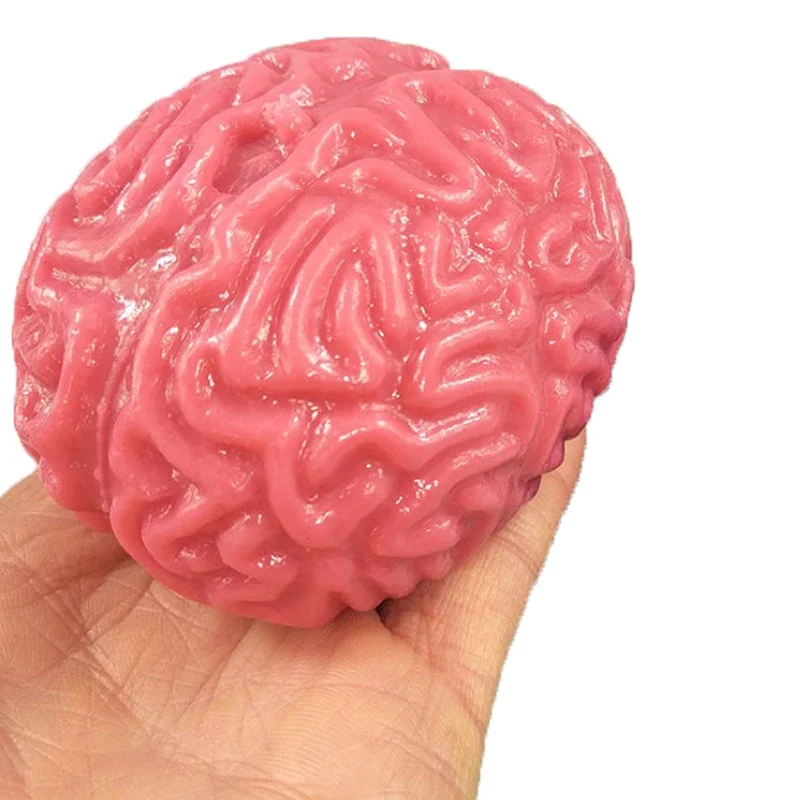 Antistress Toys Novelty Brain Toy Squeezable Relieve Stress Ball Squishy Brain Toy Halloween Decor