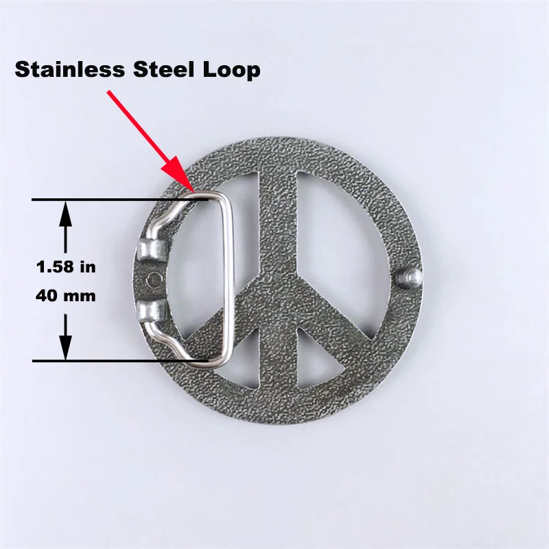 Vintage Style Peace Symbol Love Sign Belt Buckle Gurtelschnalle Boucle de ceinture also Stock in US BUCKLE-T027 Free Shipping