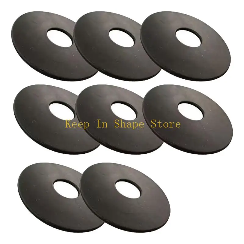 U1JC Rubber Horse Bit Guard Pads for Daily Horse Care, Round Center-Hole Bit Buffers for Bridle Use and Lower Friction