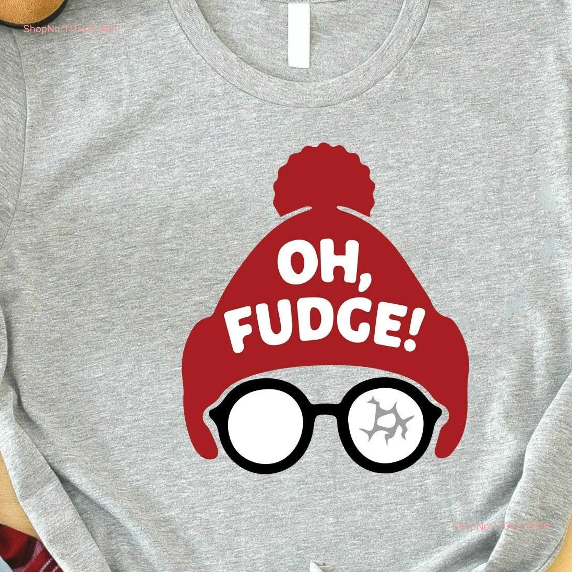 Oh Fudge T Shirt Christmas Family Happy Xmas Matching Pajama Party long or short sleeves