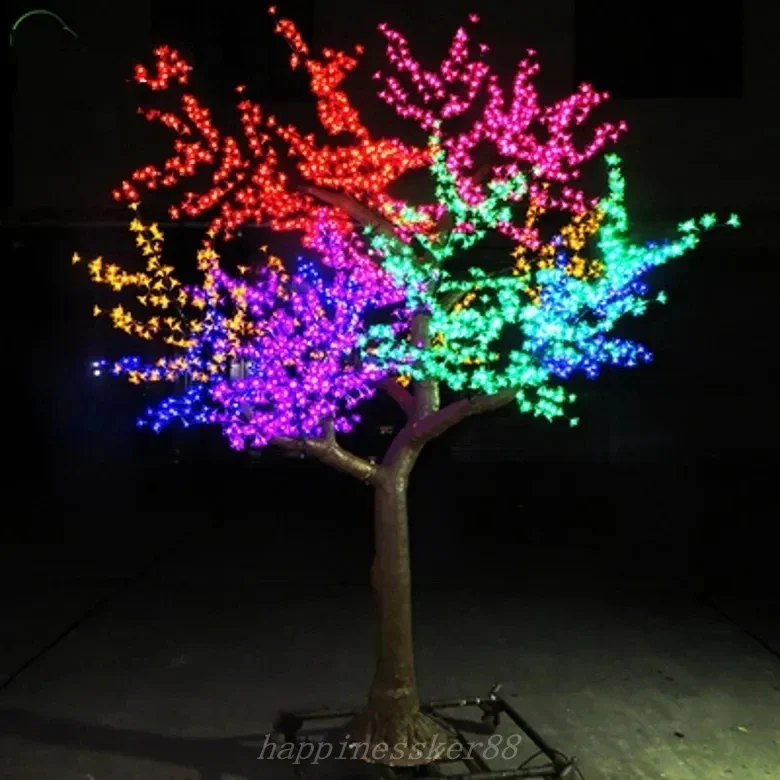 

LED Artificial Cherry Blossom Tree Light Christmas 3m Height 110/220V Rainproof Outdoor Use artificial plants Garden decoration