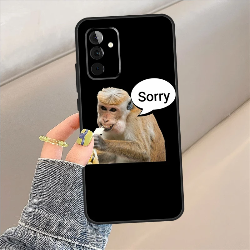 Monkey Sipping  Capri Meme Funda For Samsung Galaxy A14 A34 A24 A13 A23 A33 A53 A73 A12 A22 A32 A52 A51 A71 A54 Case