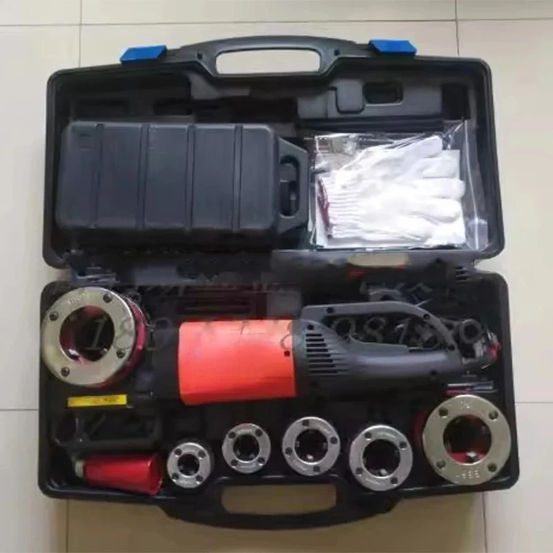 2 inch electric pipe cutting and threading machine handheld electric cutting knife threading machine 1/2-2 inch repair pipe cutt