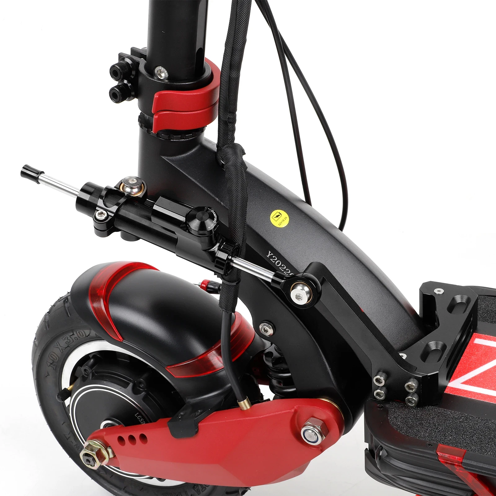 Estabilizador de direção para Zero 10X Scooter, suporte amortecedor, roda dianteira, amortecedor, modificação, peças elétricas do "trotinette"