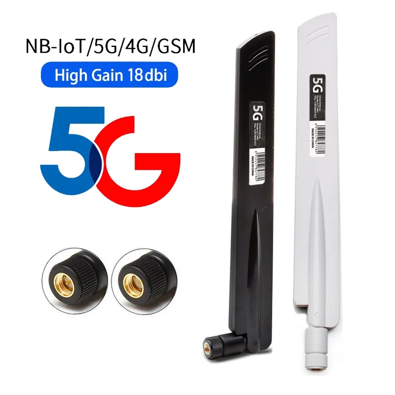 1pcs 3G 4G 5G Antenna 600-6000MHz 18dBi Gain SMA Male for Wireless Network Card Wifi Router High Signal Sensitivity