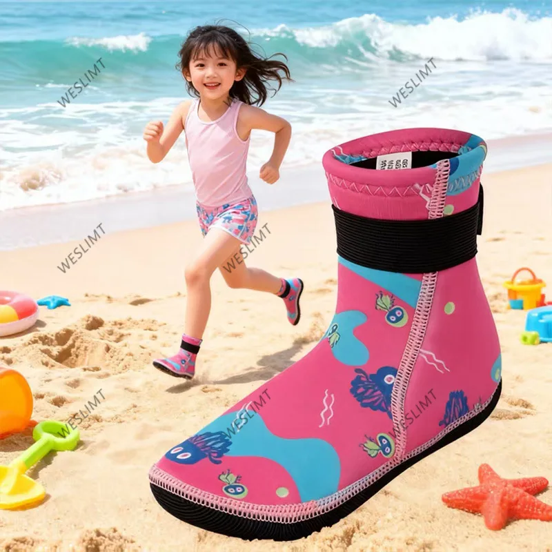 3MM Children's Beach Socks Non-slip Children's Diving Thermal Equipment Winter Swimming Snorkeling Protective Diving Beach Socks