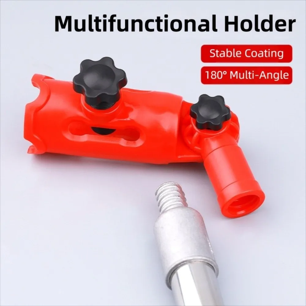 Adjustable Multi-angle Paintbrush Extender with Swivel Head Multi-Angle Adapter Extender Pole Attachment Holder Safe