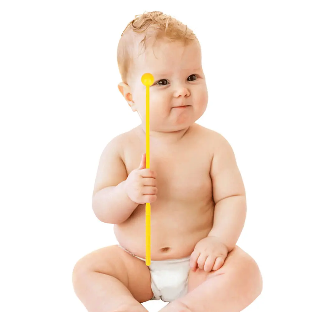 

12 Pcs Drumsticks Hammer Rhythm for Kids Xylophone Mini Yellow Instruments Baby