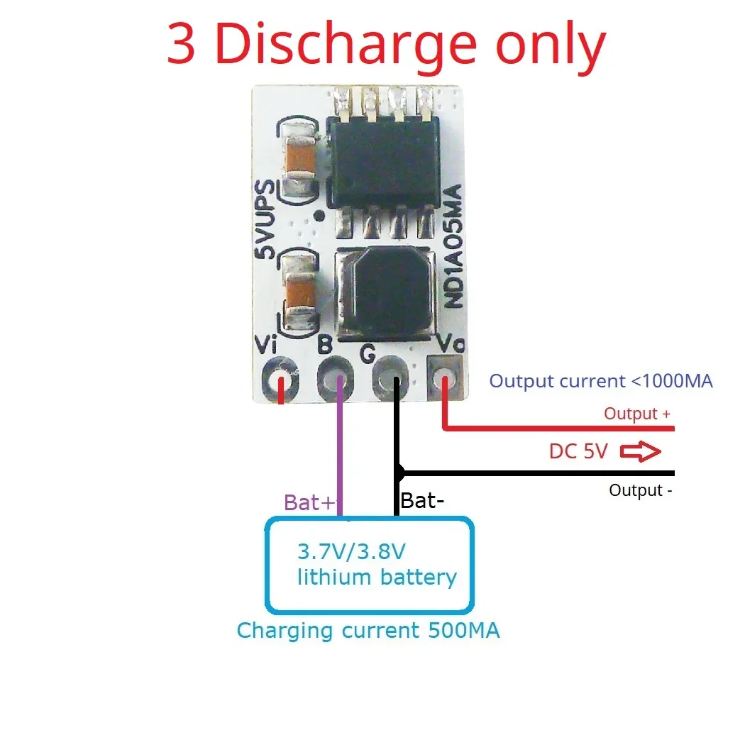 UPS Module Li-Ion Battery Charge Discharge Board 5V 1A 3.7V 4.2V for Arduino UNO MEGA2560 ESP32 Uninterrupted Power Supply