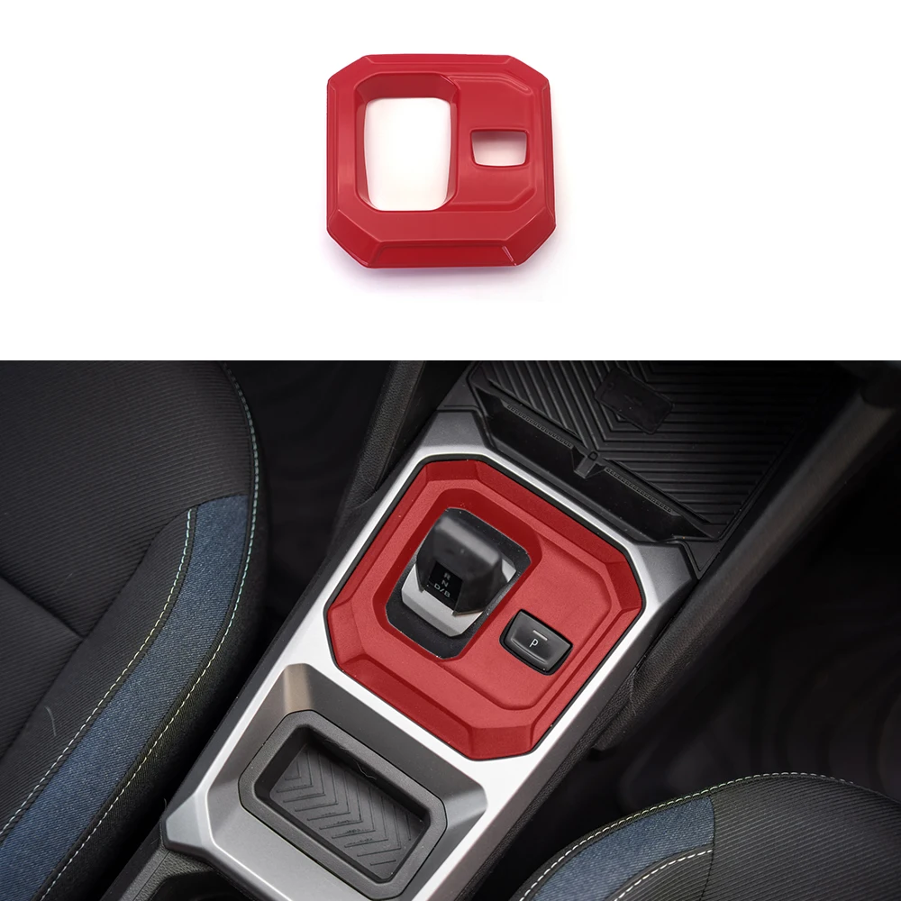 ABS Carbon Fiber Color Gear Shift Panel Trim For Dacia Duster 3