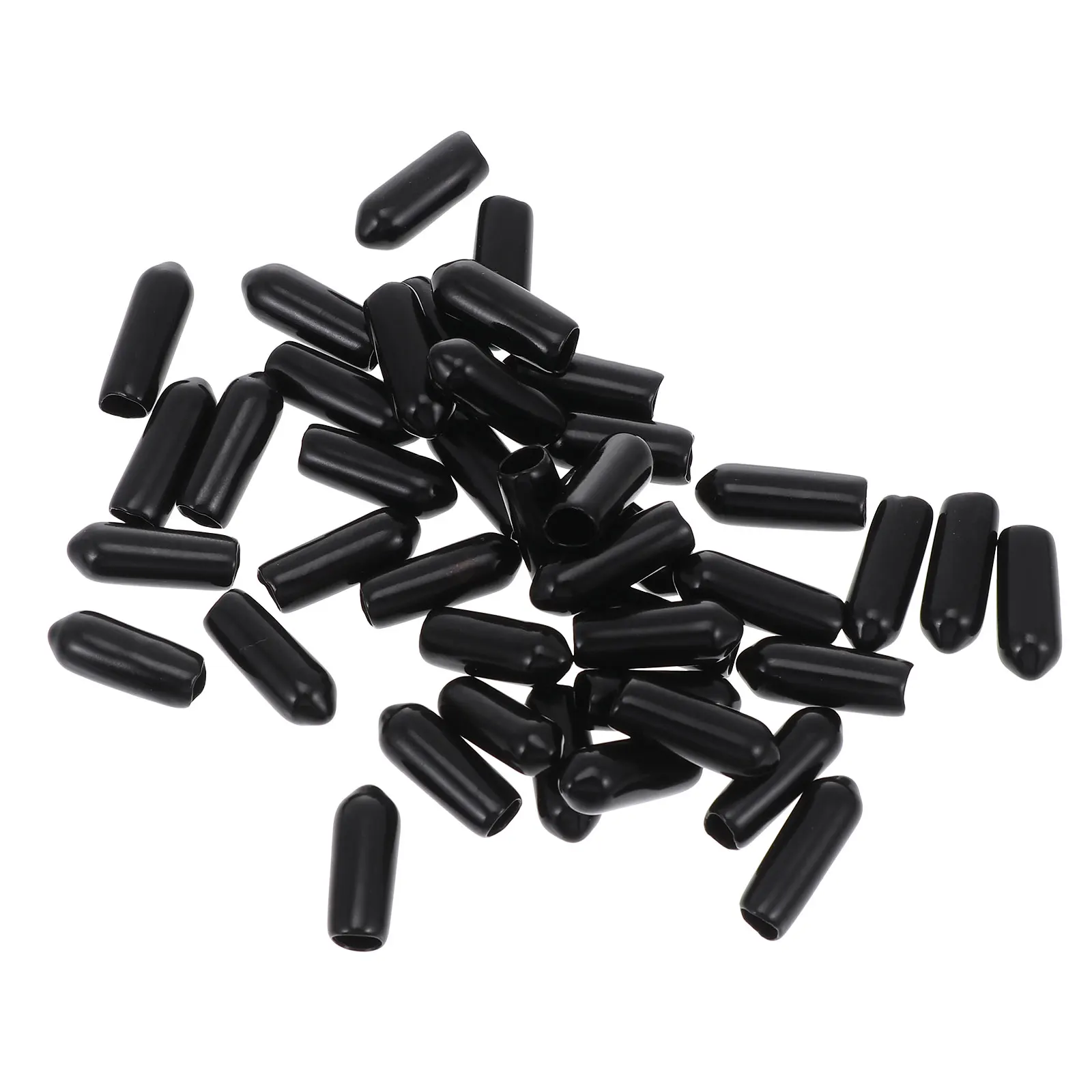 

200pcs Rubber End Caps Round Tube Bolt Cover Thread Protector For Furniture Feet Table Legs Tubing Tip Screw Thread Protectors