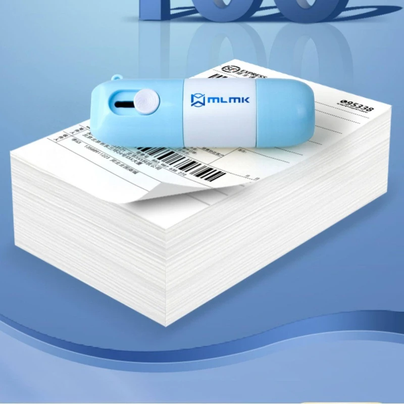 Courier Tool: Coding Pen, Thermal Paper Correction Fluid Protection Quick-Dry All-in-One Application with Unpacking Knife