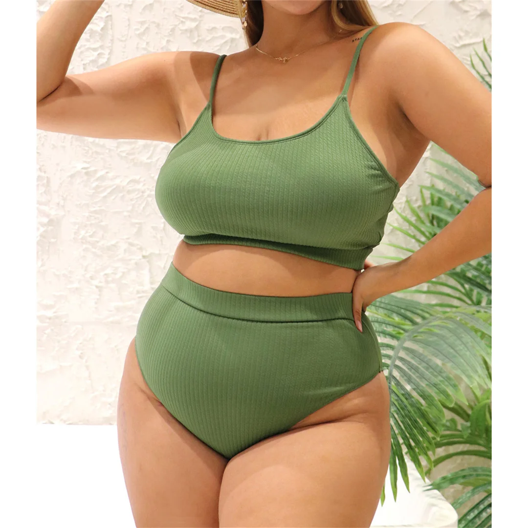 0XL - 4XL, 7 Farben, Bikini, große Größen, Badebekleidung für Damen, zweiteiliges Bikini-Set, Badeanzug, V3774B – Detail 13