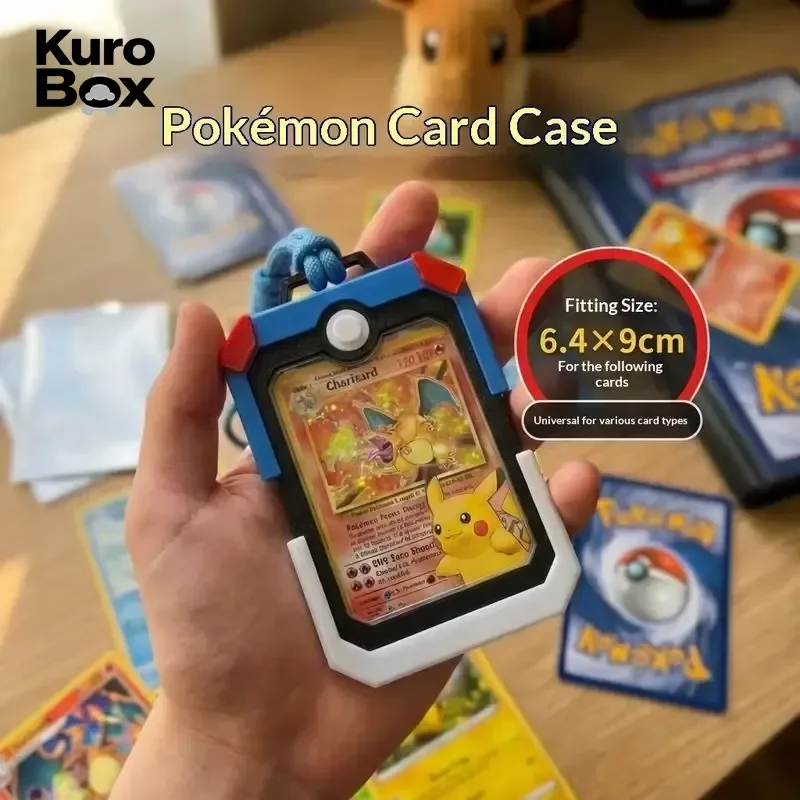 ホットポケモンptcgカードディスプレイホルダー吊り下げペンダント3dプリントpla-petgトレーディングカード収納ディスプレイフレームコレクター向け