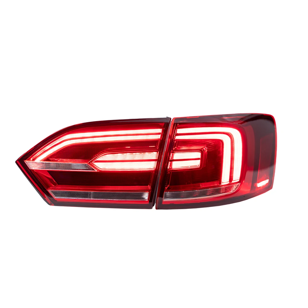 For VW Jetta Sagitar Vento Mk6 2012-2014 New US Version Auto Tail Light Assembly Upgrade LED Car Back Lamps Tools Accessories