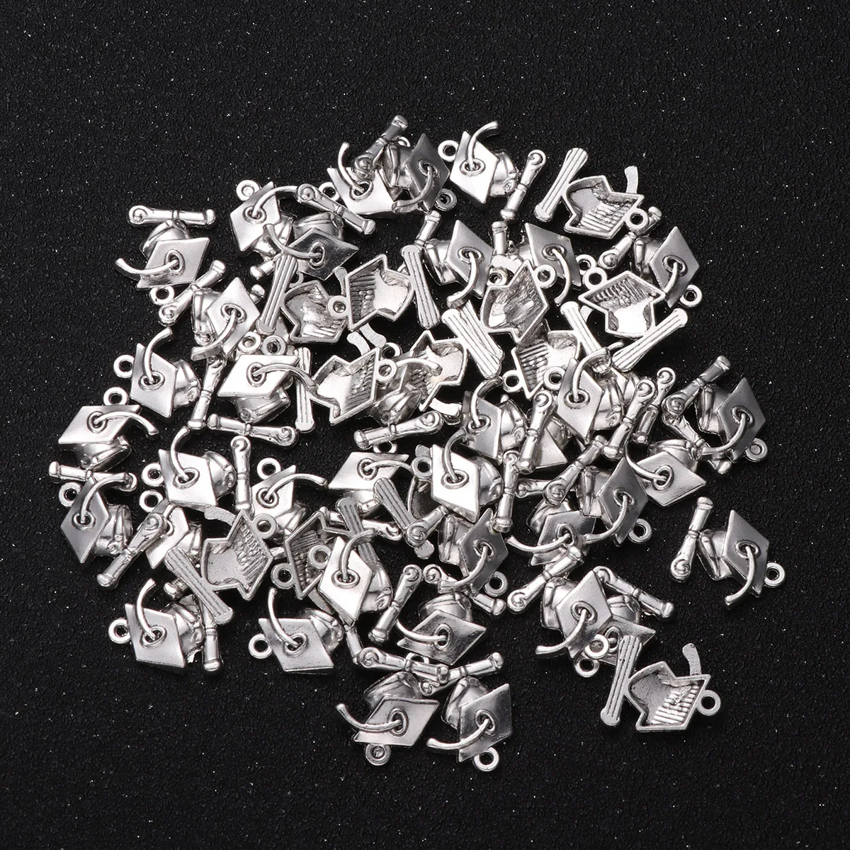 

50 шт., выпускная шляпа доктора, подвески, подвески из сплава, креативное стильное ожерелье «сделай сам», браслет, аксессуары для изготовления ювелирных изделий