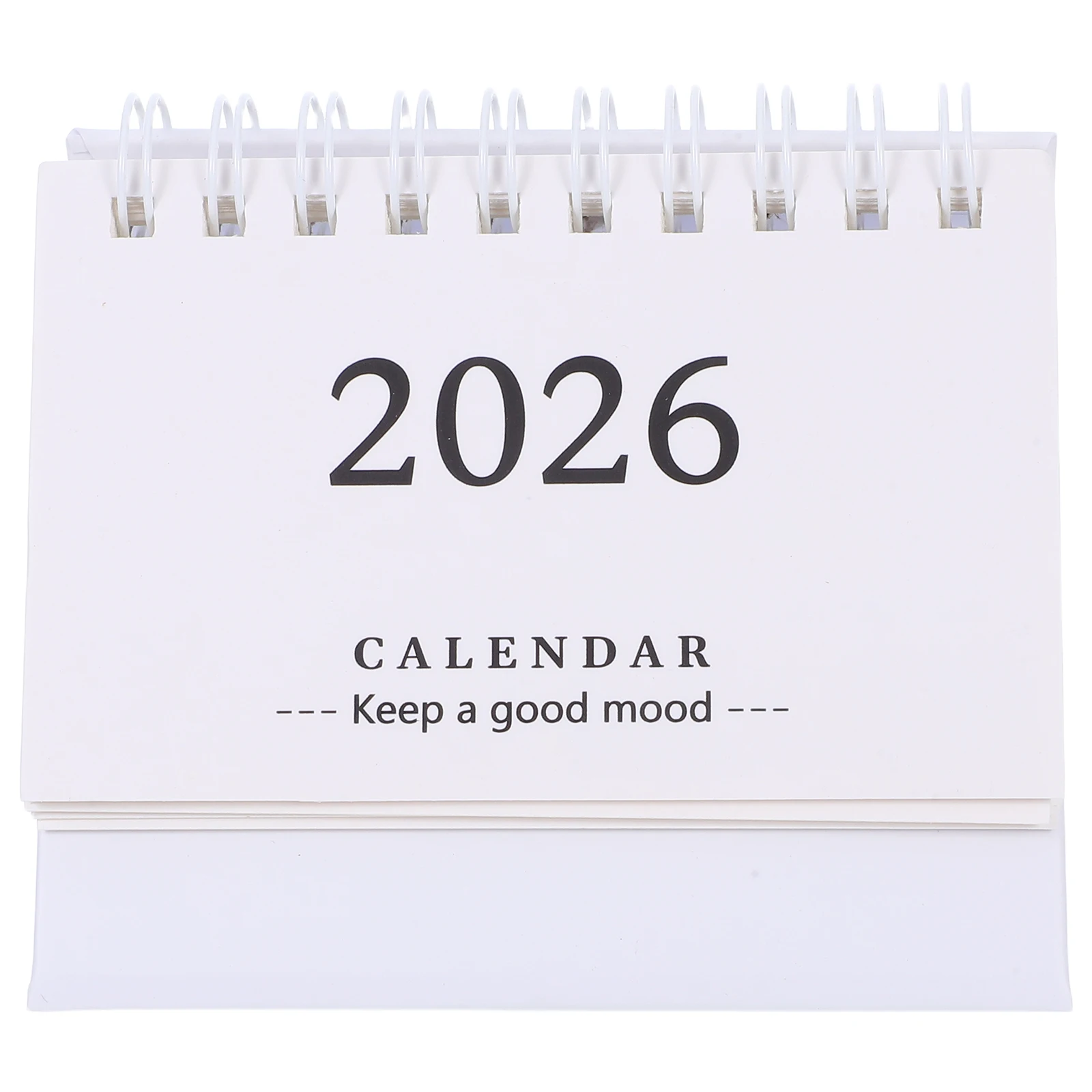 2026 Mini Desk Foldable Standup Thick Paper Space-Saving Simple Desktop Planner For Office Home Scheduling Decorative Flip