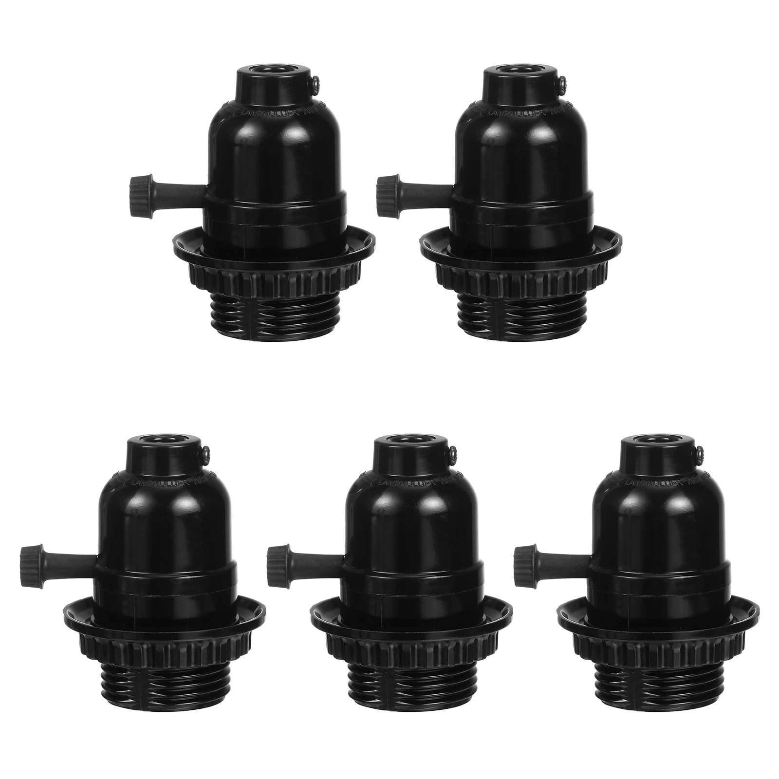 

5pcs E26 Holder Retro Pendant Light E26 Lamp Holder Socket Durable Easy Assemble Home Decor Lighting Accessories