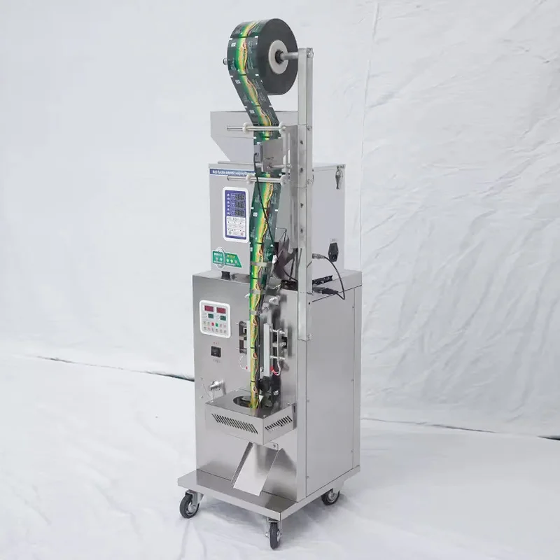Small Vertical Multi‑Function Three‑Side Seal Packaging Machine Powder Granule Film Roll Packing Processing Equipment