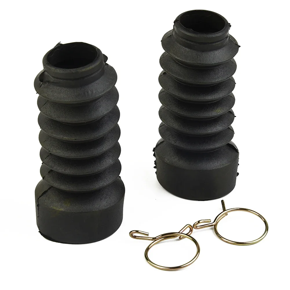 Motorcycle Front Fork Boots Rubber Gaiters Pair Dust Covers For Motorbike Shock Absorber Protection Waterproof Dustproof