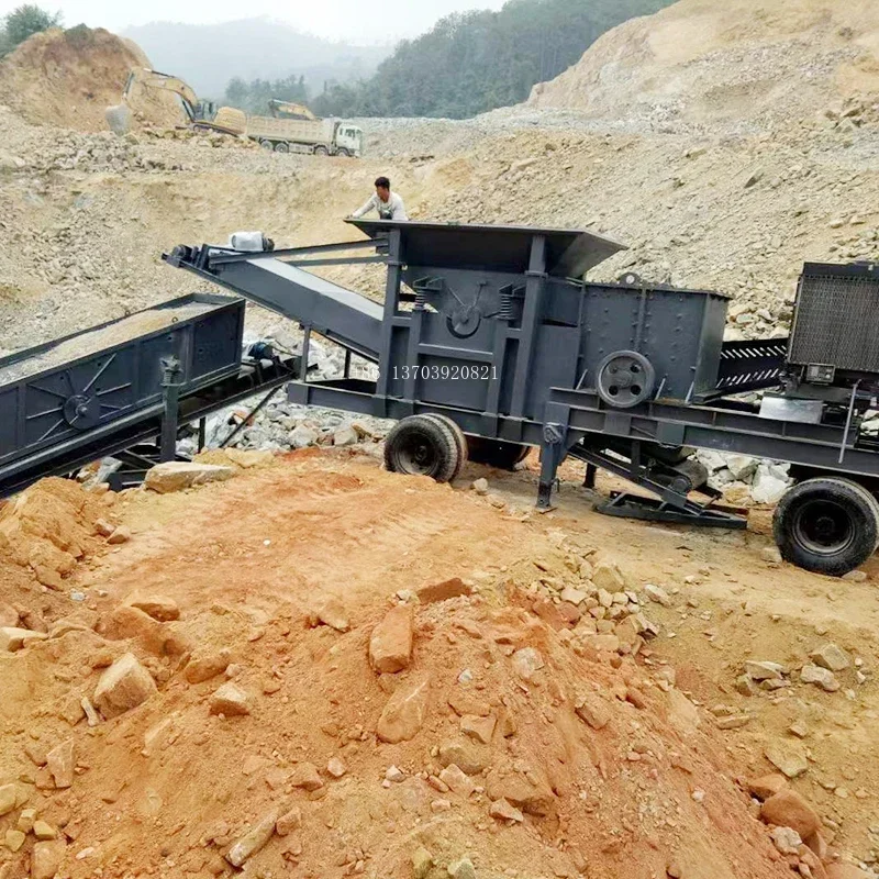 High Production Capacity Mobile Crusher Mobile Stone Crusher Integrated Stone Crushing Plant