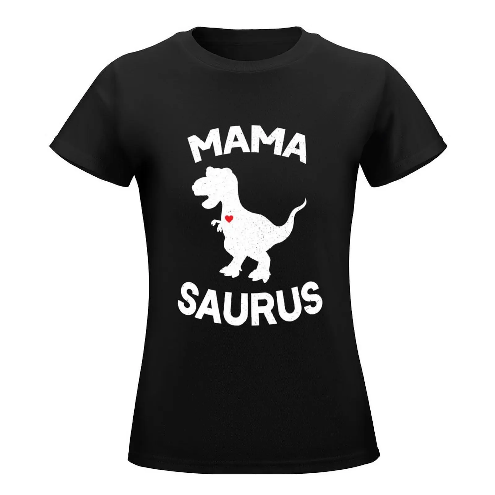 Mamasaurus T-Shirt tees anime clothes oversized workout shirts for Women