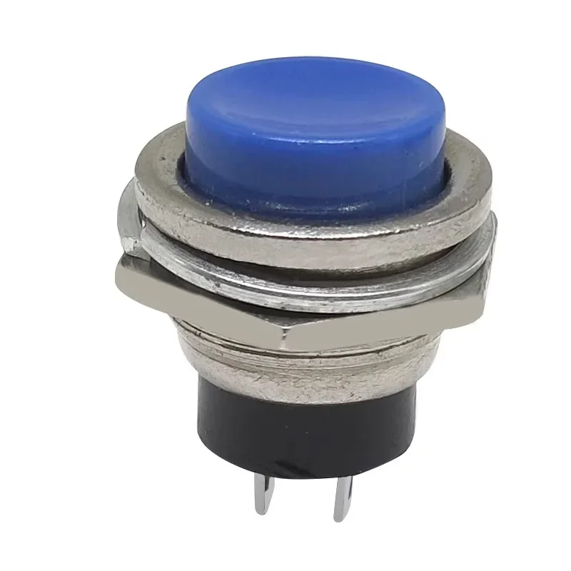 5/20PCS DS-212 16MM Power Switch Round Red Switch Small Self-Reset Momentary Push Button Start Compound Button Power Switch