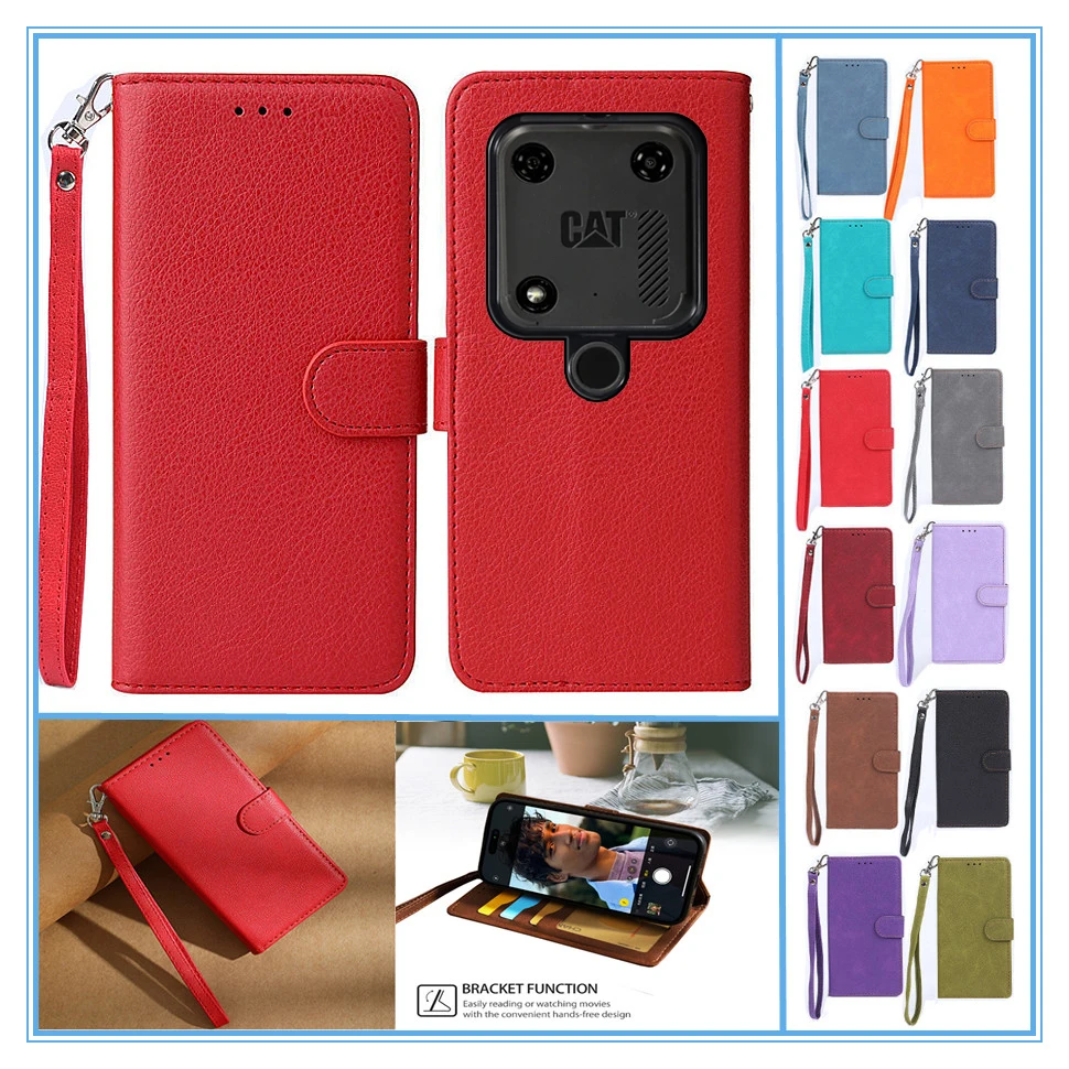 Funda con tapa tipo billetera para teléfono Cat S53, Funda para teléfono Etui Cat S53, versión global Cat S53 S 53 CatS53, Funda para libros, Funda Coque