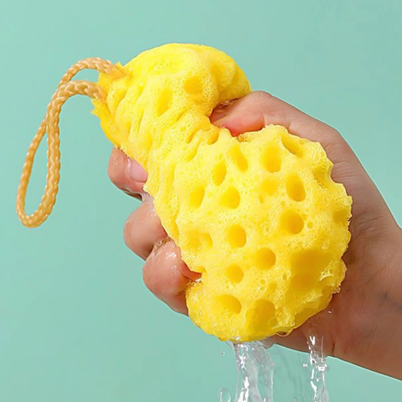 Honeycomb Bath Sponge Soft Foam Body Scrubber Ball for Kids Adults Family Bathroom Exfoliation Rich Lather Gentle Cleansing