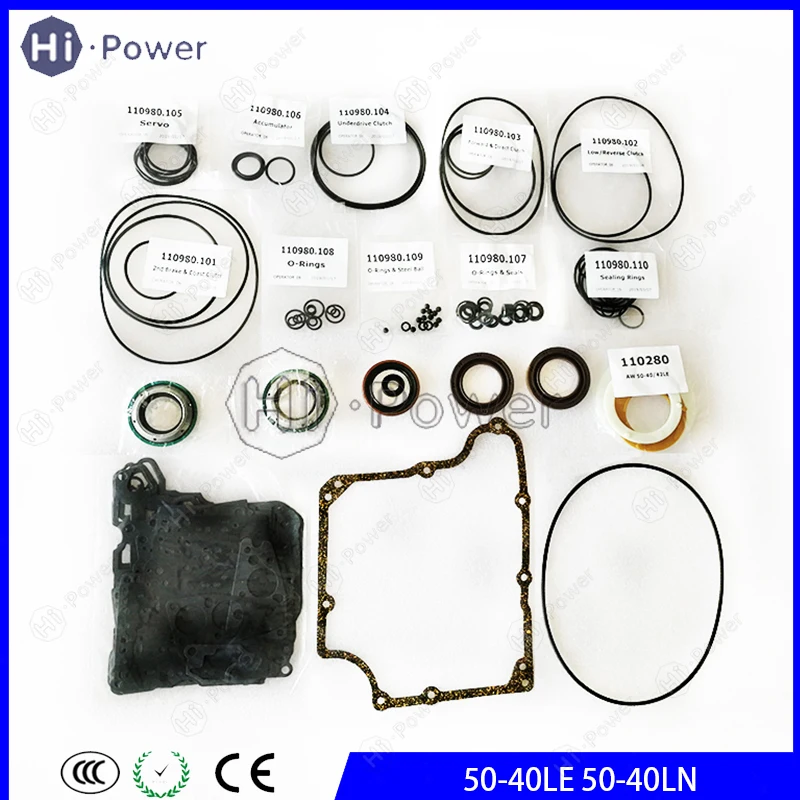 50-40LE 50-40LN Automatic Transmission Overhaul Repair Kit Oil Seal For GM Buick Excelle AW50-40 Gearbox Gasket