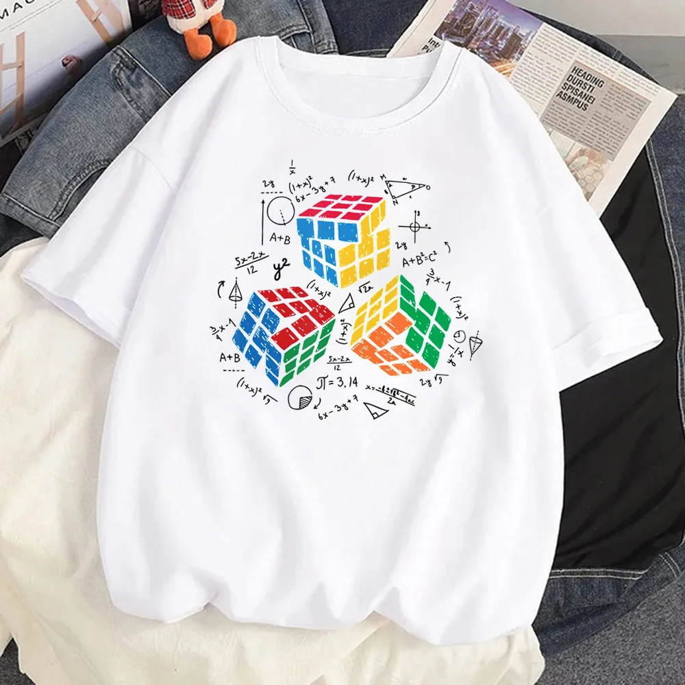 Exploding Rubix Rubiks Rubics Cube Present T Shirt Men Kawaii Cartoon Hip Hop Clothing Unixes Tshirt Funny T-shirt Male