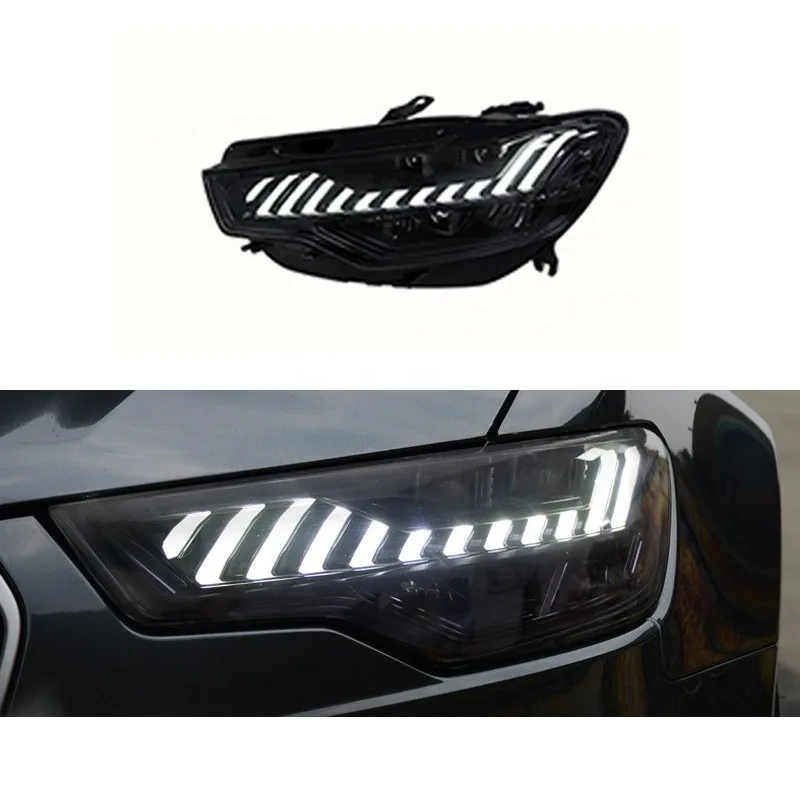 

Front LED Headlights for A6 S6 C7 2012-2015 High quality Modified RS6 A7 style headlight Plug and play 2012 2013 2014 2015