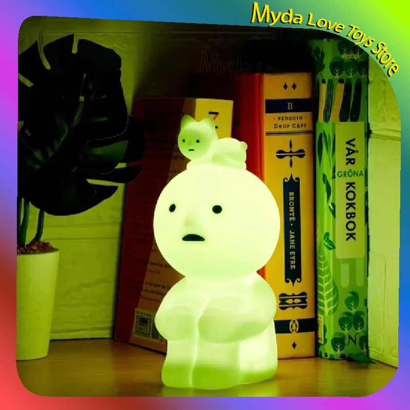 Smiski Pat Light Silicone Night Light Bedroom Sleep Light Baby Nursing Eye Lamp Toys Cute Anime Figure Ornaments Blind box