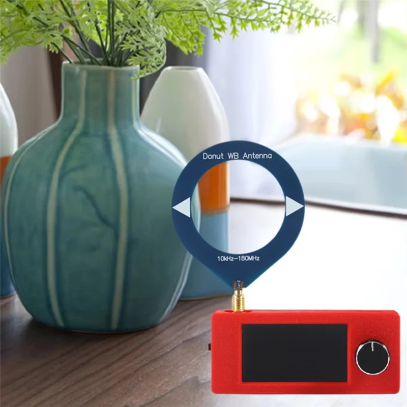 ABSY LSB USB AM FM راديو الجيب 1.9 بوصة IPS شاشة SI4732 راديو صغير 10-180 ميجا هرتز SMA واجهة حلقة هوائي #3