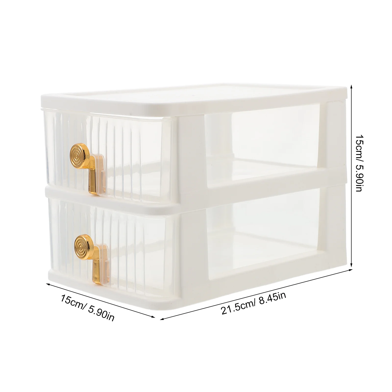 1pc Desktop Drawer Organizer Box 4-Layer Small Storage Bin For Office Desk Sundries Document Organizer Plastic