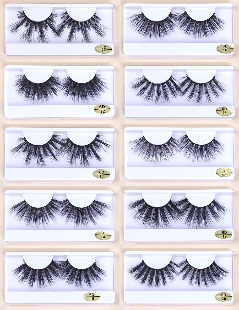 25mm Mink Lashes Bulk Wholesale 10/20/30/50/100 pcs Makeup False Eyelashes Pack Fluffy Dramatic Long 25 mm Fake Eyelashes Bulk