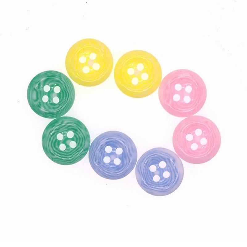 50PCs Resin Sewing Button Scrapbooking Round Marbling 2 Holes Mixed Costura Botones bottoni botoes JS9019 12.5mm