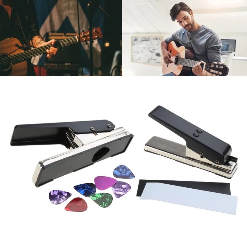 

Durable Guitar Pick Cutting Tool Portable Guitar Pick Trimmer Professional Guitar Plectrum Punch Pick Maker Cutter 24BD