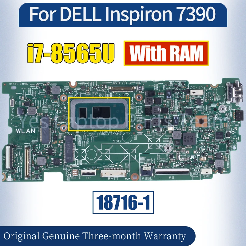 

Материнская плата для ноутбука DELL Inspiron 18716 7390 100%-1 с оперативной памятью 0MWW1R протестированная материнская плата для ноутбука